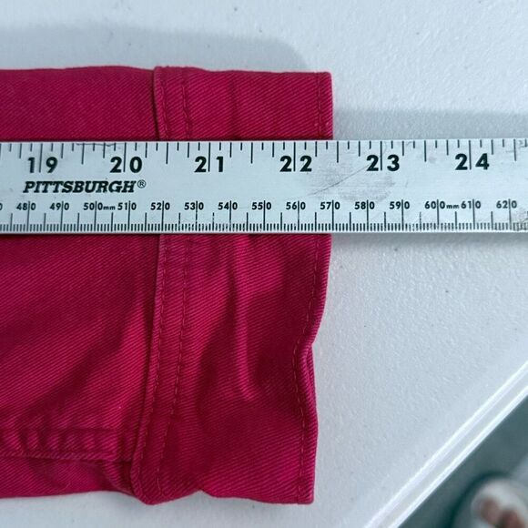 Lee Denim Jacket Womens L Red Classic Button Up Vintage Cottagecore Grunge - Picture 10 of 11